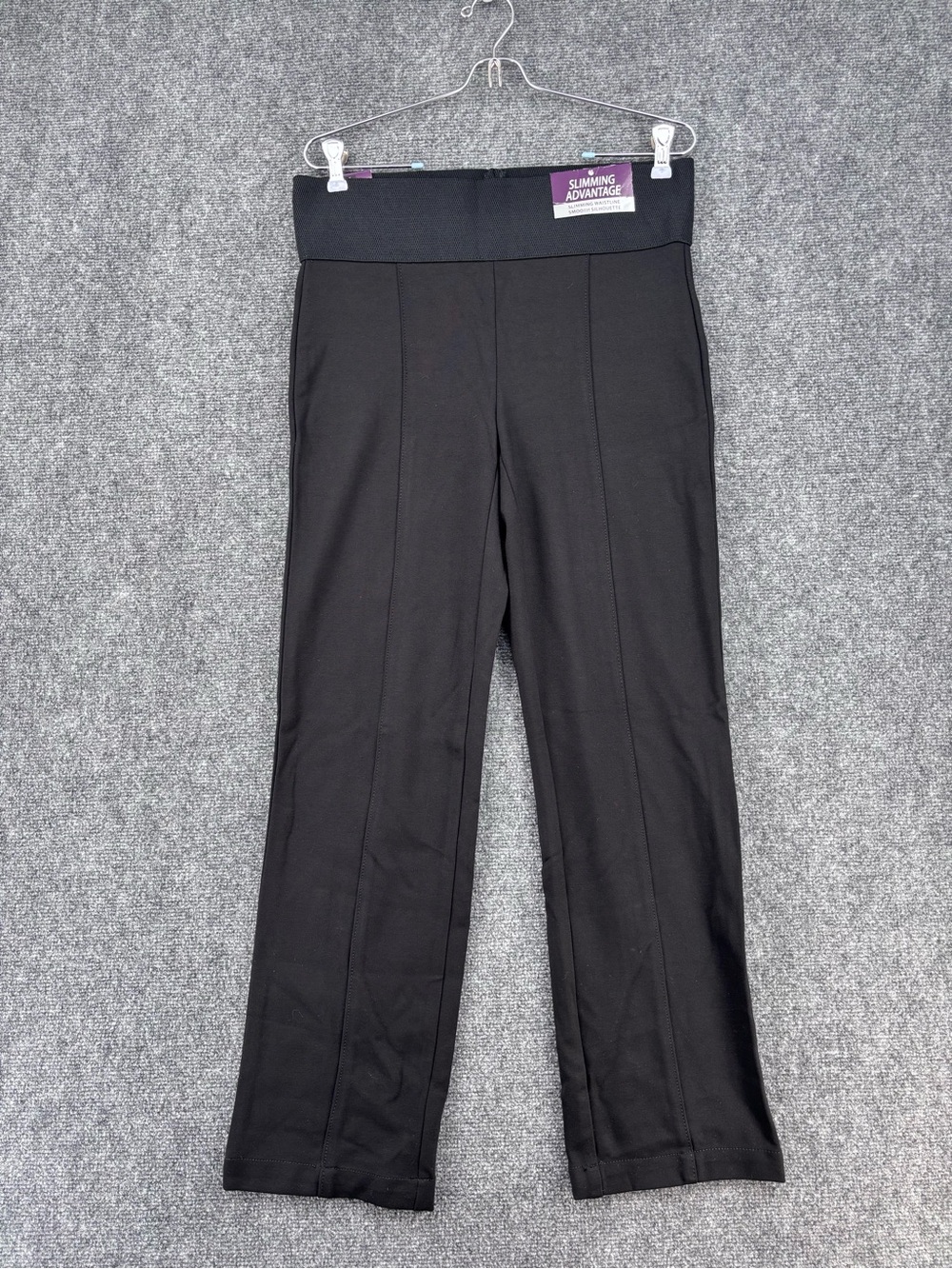 NWT Gloria Vanderbilt Black Slimming Advantage Pull On Pants Women’s S Short